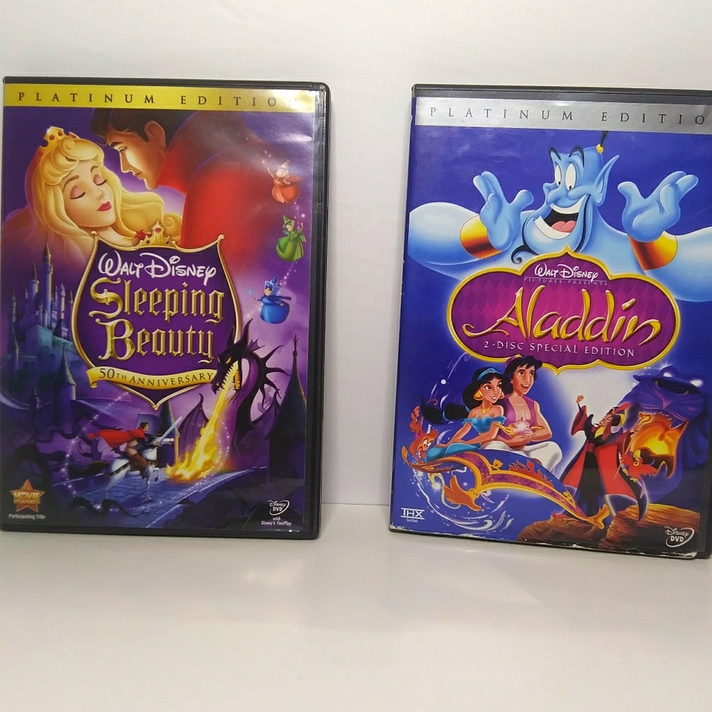 Walt Disney Aladdin&Sleeping Beauty 2 disc dvd